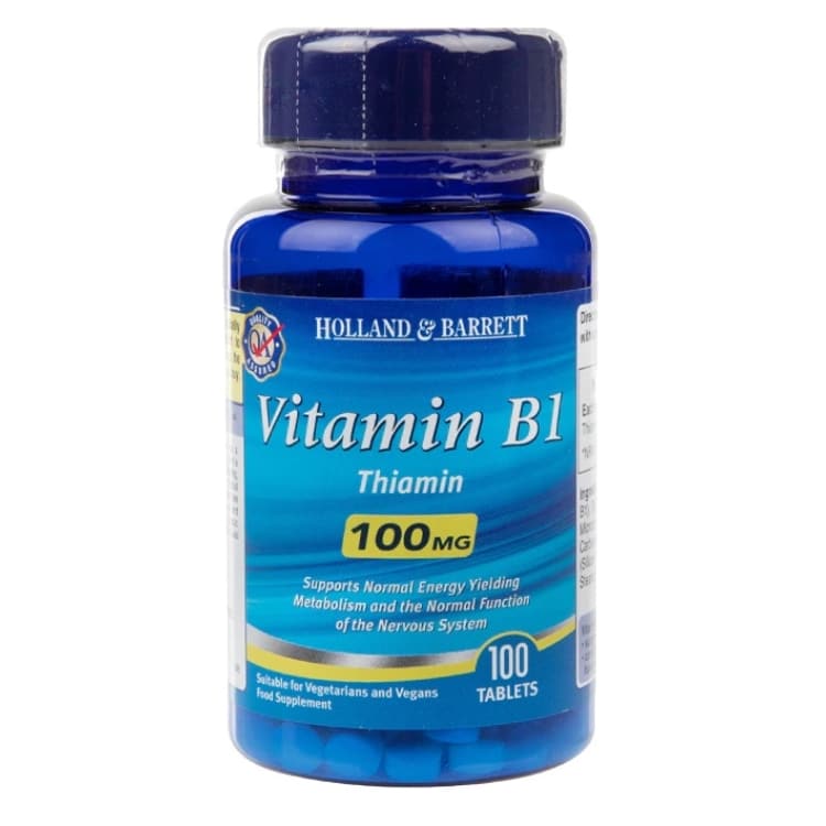 Vitamín B1, 100 mg - 100 tabliet