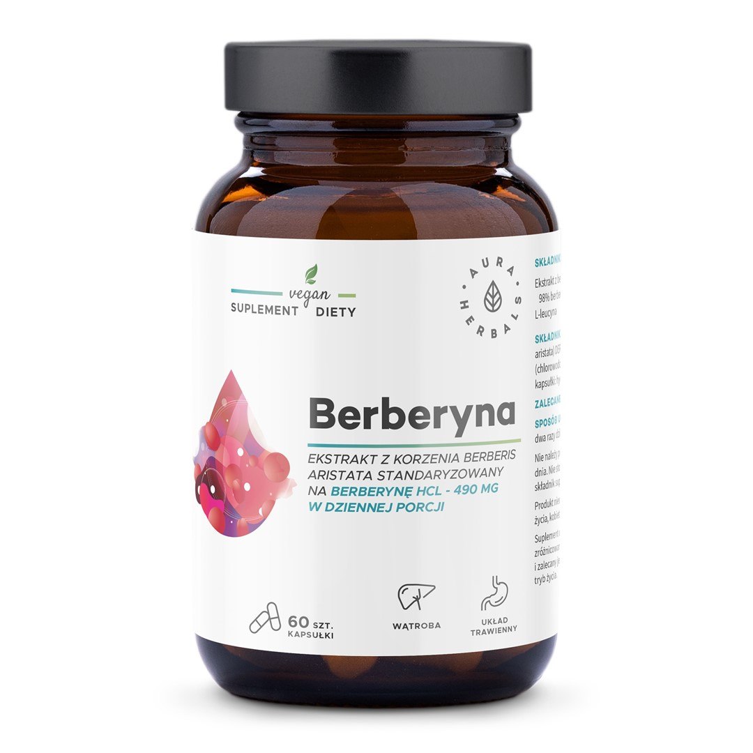 Aura Herbals - AURA HERBALS Berberín, 500 mg - Berberis aristata (60 kapsúl)