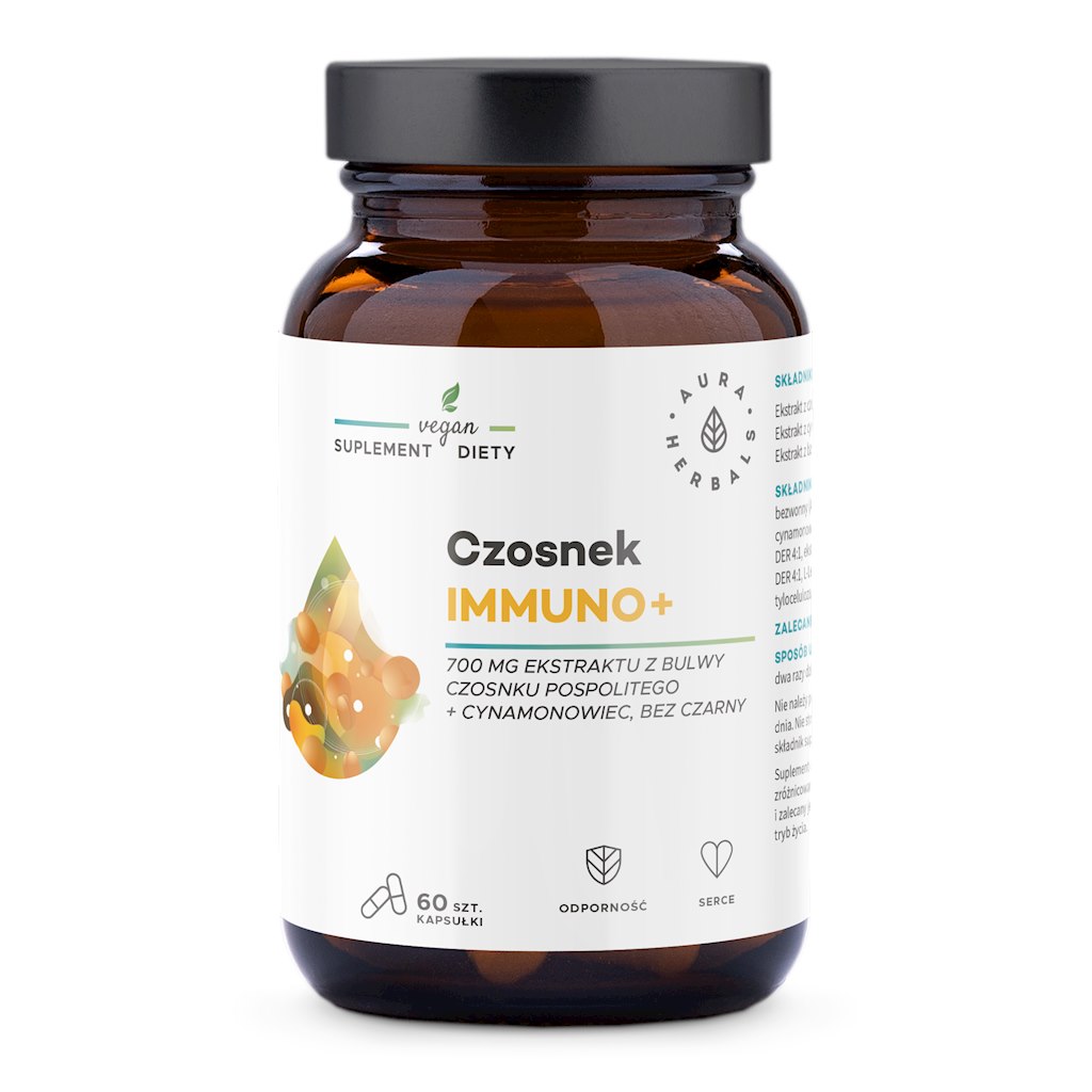 Aura Herbals - AURA HERBALS Cesnak Immuno+ (60 kapsúl)
