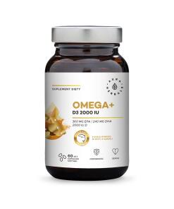 Aura Herbals - Omega+ s vitamínom D3 2000 IU (60 mäkkých kapsúl)