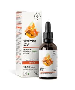 Aura Herbals - AURA HERBALS Vitamín D3, 2000 IU FORTE, MCT (50 ml)