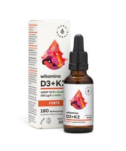 Aura Herbals - AURA HERBALS Vitamín D3, 4000 IU + K2 FORTE (30 ml)