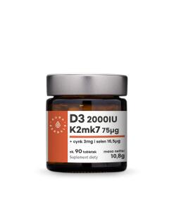 Aura Herbals - AURA HERBALS Vitamín D3 + K2 + Zinok + Selén (90 tabliet)