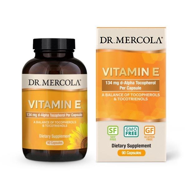 Dr. Mercola - Vitamín E (90 kapsúl)