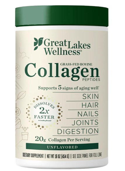 Great Lakes Wellness - Grass-Fed Bovine Collagen Peptides (454 g / 1 lb.)