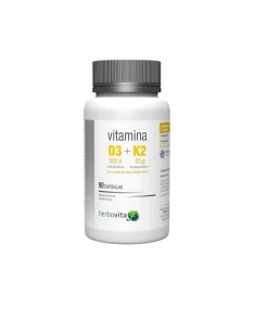 Herbovita - Witamina D3 + K2 na podporu kostí a zdravia (60 kapsúl)
