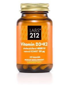 Labs212 - LABS212 Vitamin D3, 4000 IU, 100 mcg + K2 (60 caps)