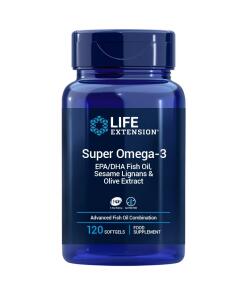 Life Extension Super Omega-3 EPA/DHA so sezamovými lignanmi a olivovým extraktom – podpora zdravia srdca a mozgu