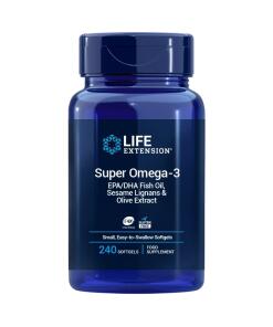 Life Extension - LIFE EXTENSION Super Omega-3 EPA/DHA with Sesame Lignans & Olive Extract EU version (240 easy-to-swallow sgels)