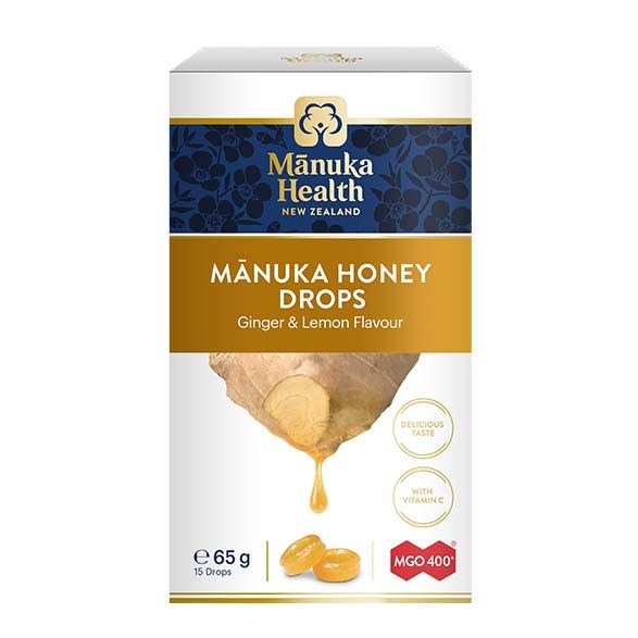 Manuka Health - MANUKA HEALTH Candies with Manuka Honey MGO™ 400+ and vitamin C, ginger and lemon flavor (65 g)