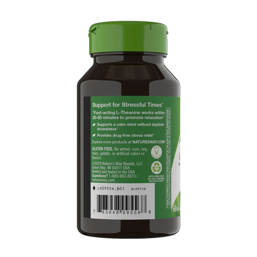 Nature's Way L-Theanín (60 kapsúl) – Obrázok 3