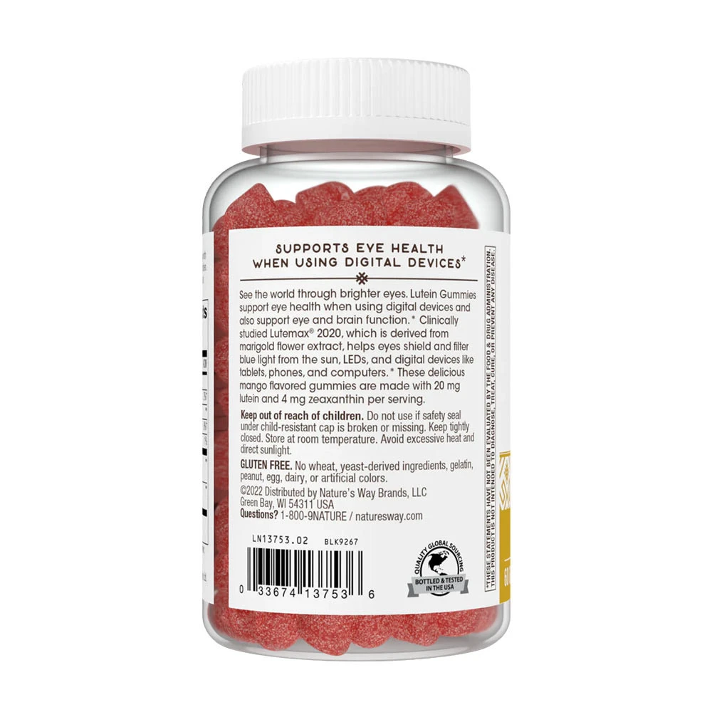 Nature's Way - Luteínové gumové cukríky s príchuťou manga (60 gumeniek) – Obrázok 7