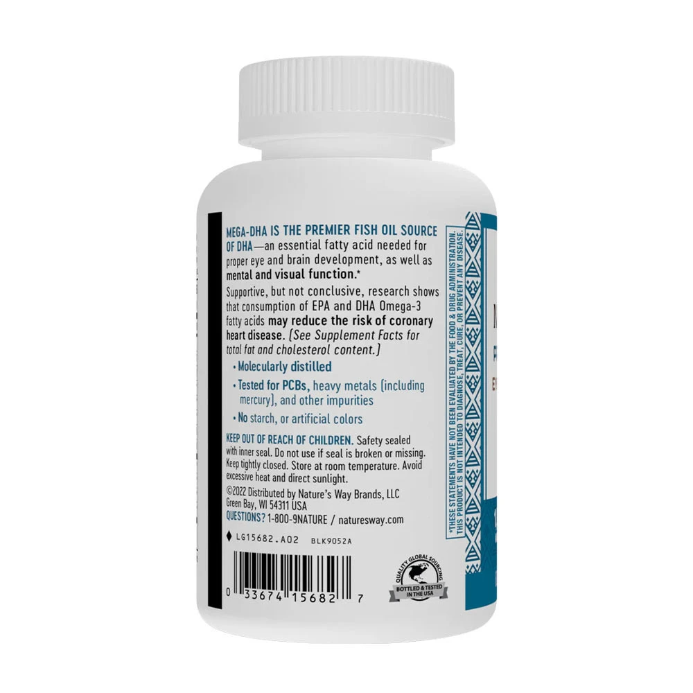 Nature's Way - Mega-DHA (60 mäkkých kapsúl) – Obrázok 7