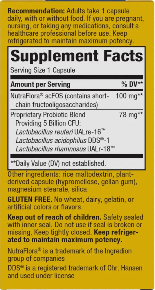 Nature's Way Primadophilus Reuteri Probiotiká (30 kapsúl) – Obrázok 8