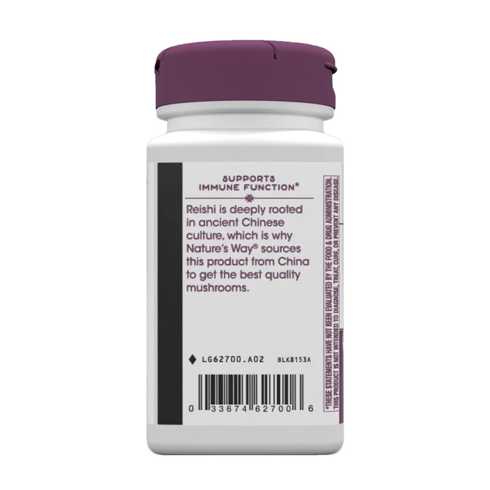 Nature's Way - Reishi huba (100 kapsúl) – Obrázok 6