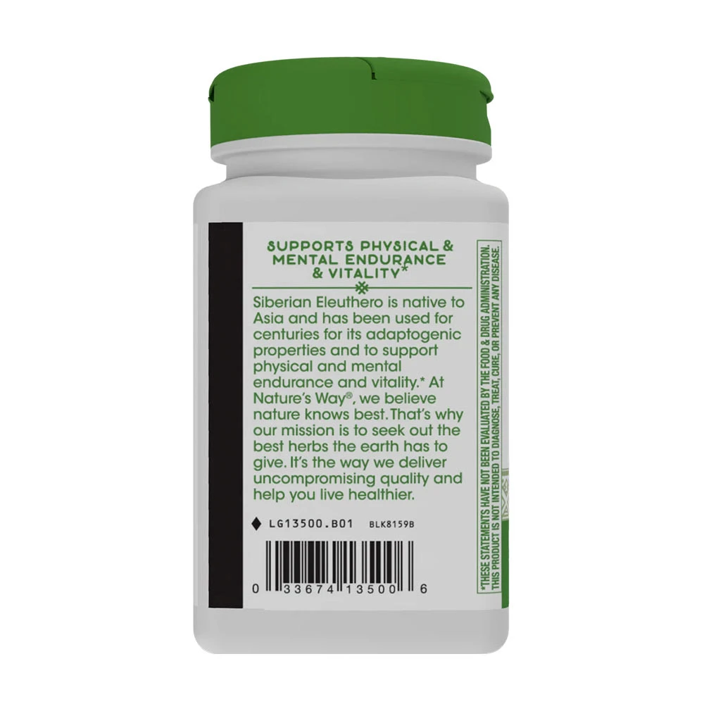 Nature's Way - Sibírsky Eleuterokok (100 kapsúl) – Obrázok 6