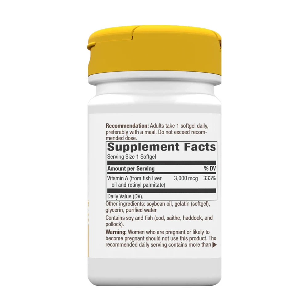 Nature's Way - Vitamín A (100 mäkkých kapsúl) – Obrázok 4