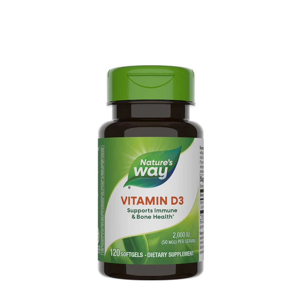 Nature's Way - Vitamín D3 (120 mäkkých kapsúl)