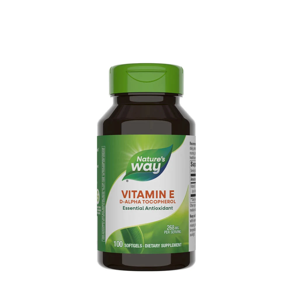 Nature's Way - Vitamín E D-alfa-tokoferol (100 mäkkých kapsúl)