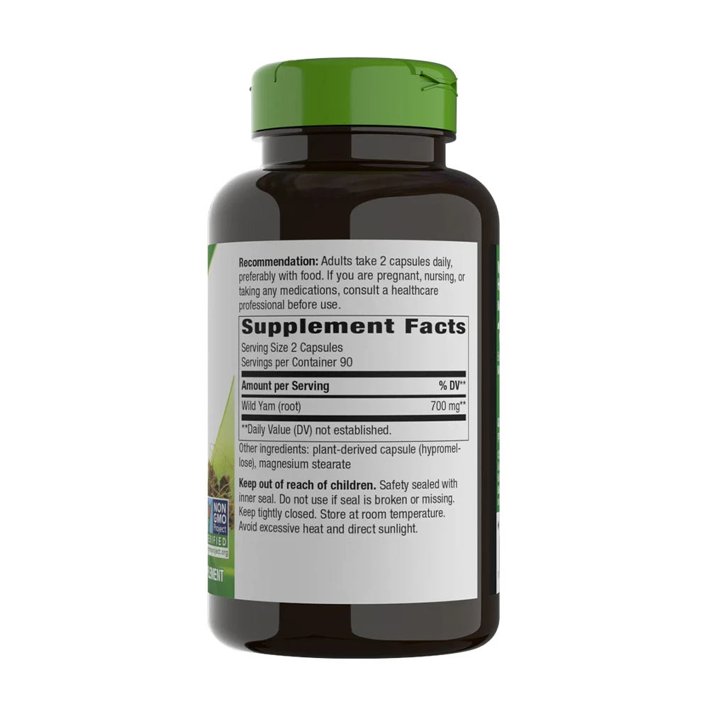 Nature's Way - Divý jam koreň (180 kapsúl) – Obrázok 4