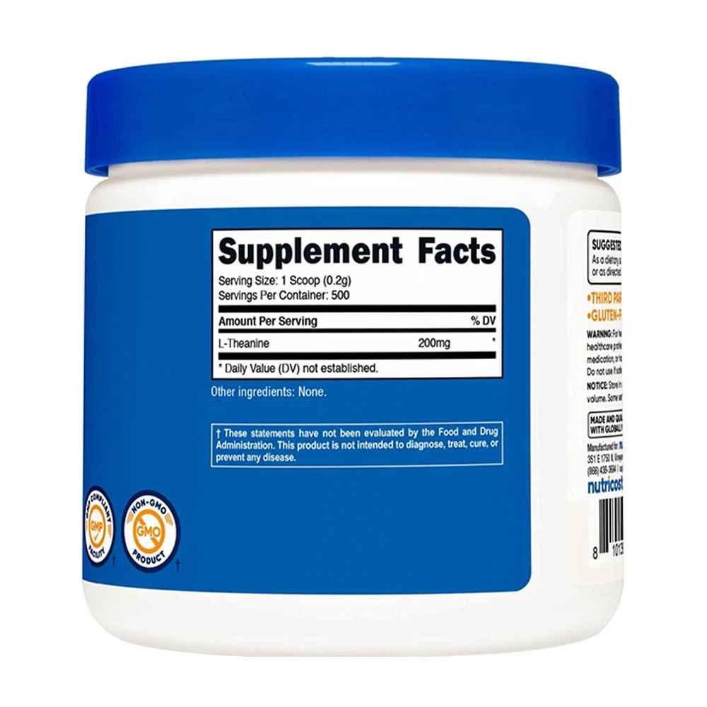 Nutricost - Prášok L-teanínu Nutricost (100 g) – Obrázok 4