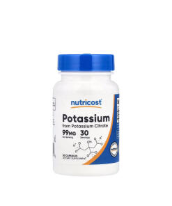 Nutricost - Citrát draselný 99 mg (30 kapsúl) Nutricost