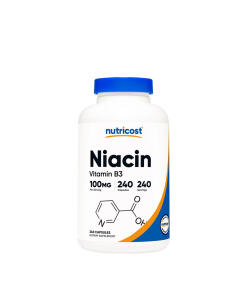 Nutricost - Vitamín B3 Niacín 100 mg (240 kapsúl)