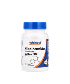 Nutricost - Vitamín B3 Niacinamid 500 mg (30 kapsúl)