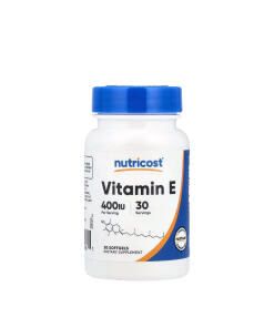 Nutricost - Vitamín E 400 IU (30 mäkkých kapsúl)