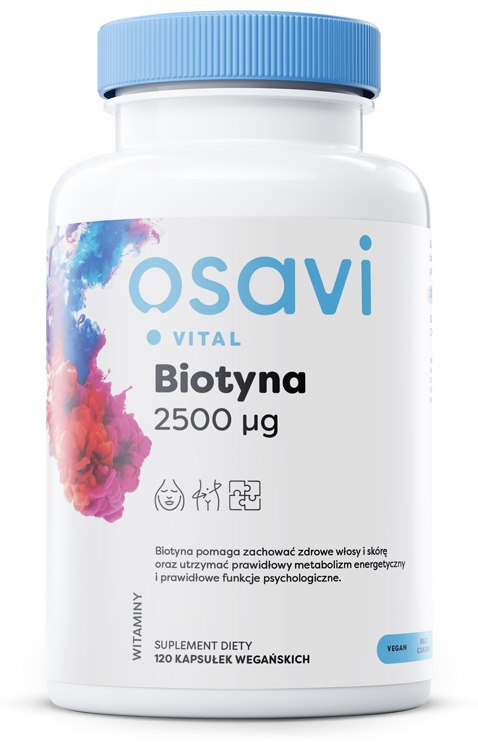 Osavi - Biotín, 2500 mcg (120 rastlinných kapsúl)