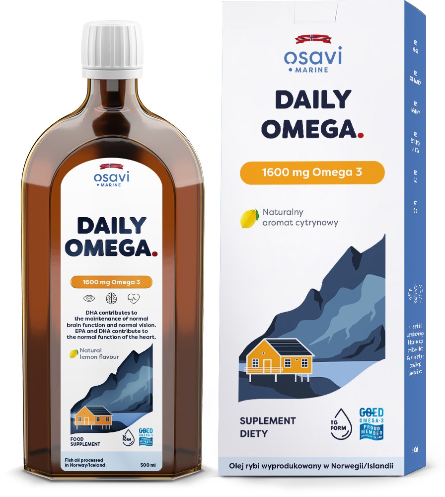 Osavi - OSAVI denné Omega 1600 mg, príchuť prírodný citrón (500 ml)