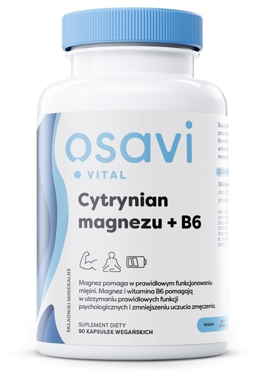 Osavi - OSAVI Citrát horečnatý + B6 (90 vcaps)