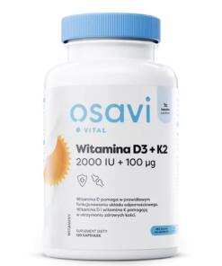 Osavi - OSAVI Vitamín D3 + K2, 2000 IU + 100 mcg (120 kapsúl)