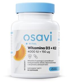 Osavi - OSAVI Vitamín D3 + K2, 4000 IU + 150 mcg (60 kapsúl)