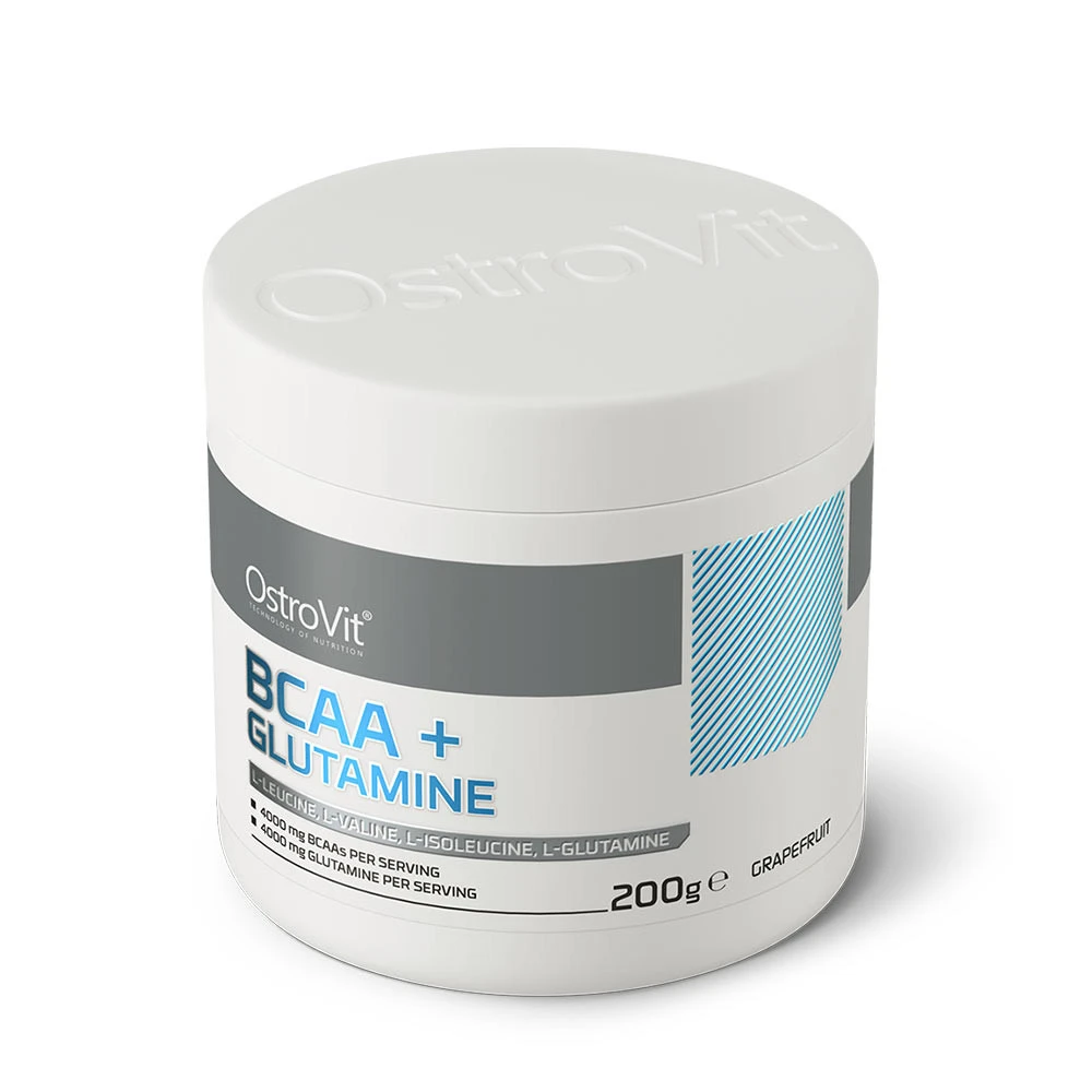 OstroVit - BCAA + Glutamín (200 g, Grapefruit) – Obrázok 3