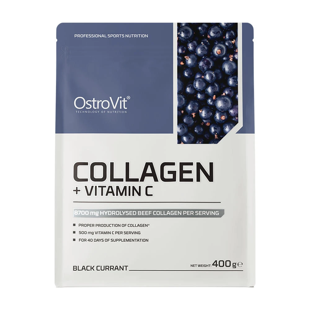 OstroVit - Kolagén + Vitamín C (400 g, Čierna ríbezľa) – Obrázok 3