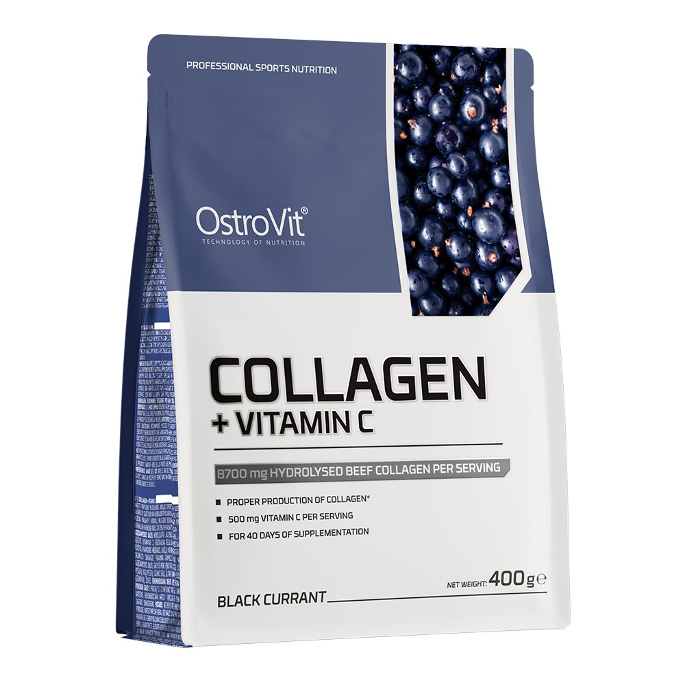 OstroVit - Kolagén + Vitamín C (400 g, Čierna ríbezľa)