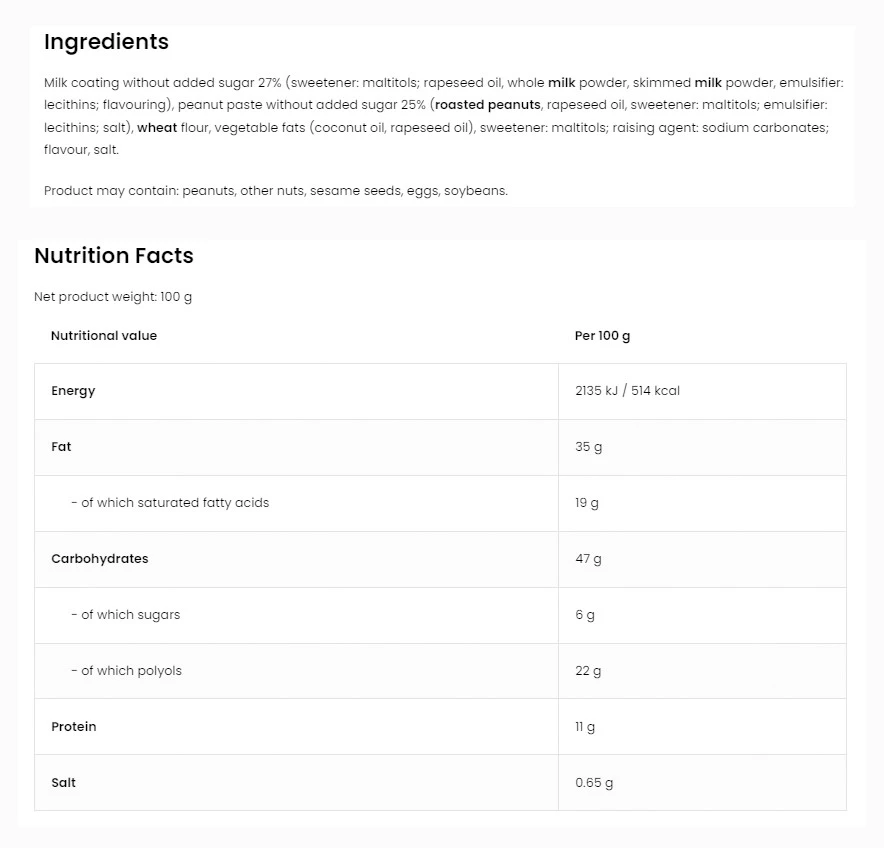 OstroVit - Arašidový krém s cookies a mliečnou polevou (128 g) – Obrázok 7