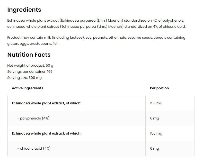 OstroVit - Extrakt z Echinacey Prírodný 50 g (50 g) – Obrázok 5