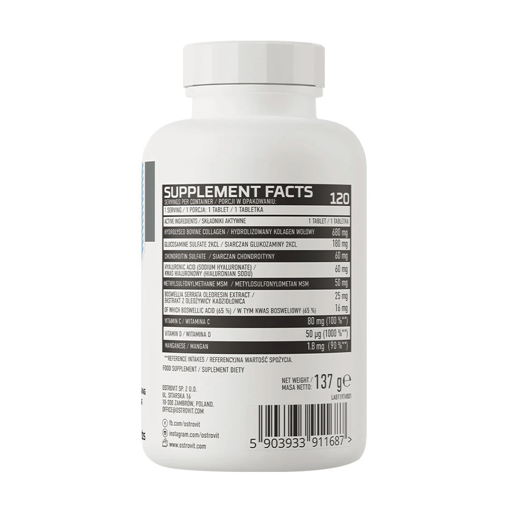 OstroVit - Flex Regen (120 tabliet) – Obrázok 2