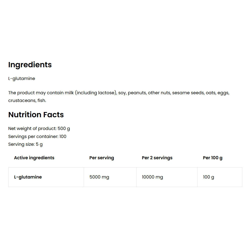 OstroVit - OstroVit Glutamínový prášok (500 g, prírodný) – Obrázok 2