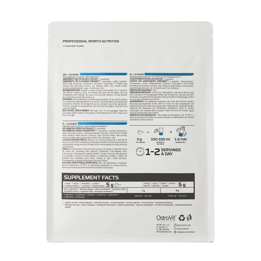 OstroVit - OstroVit Glutamínový prášok (500 g, prírodný) – Obrázok 7