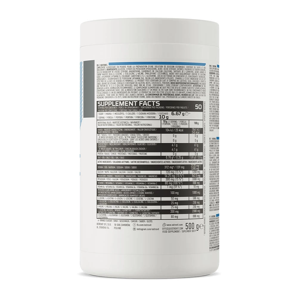 OstroVit - Izotonický prášok OstroVit (500 g, Citrónová mäta) – Obrázok 7