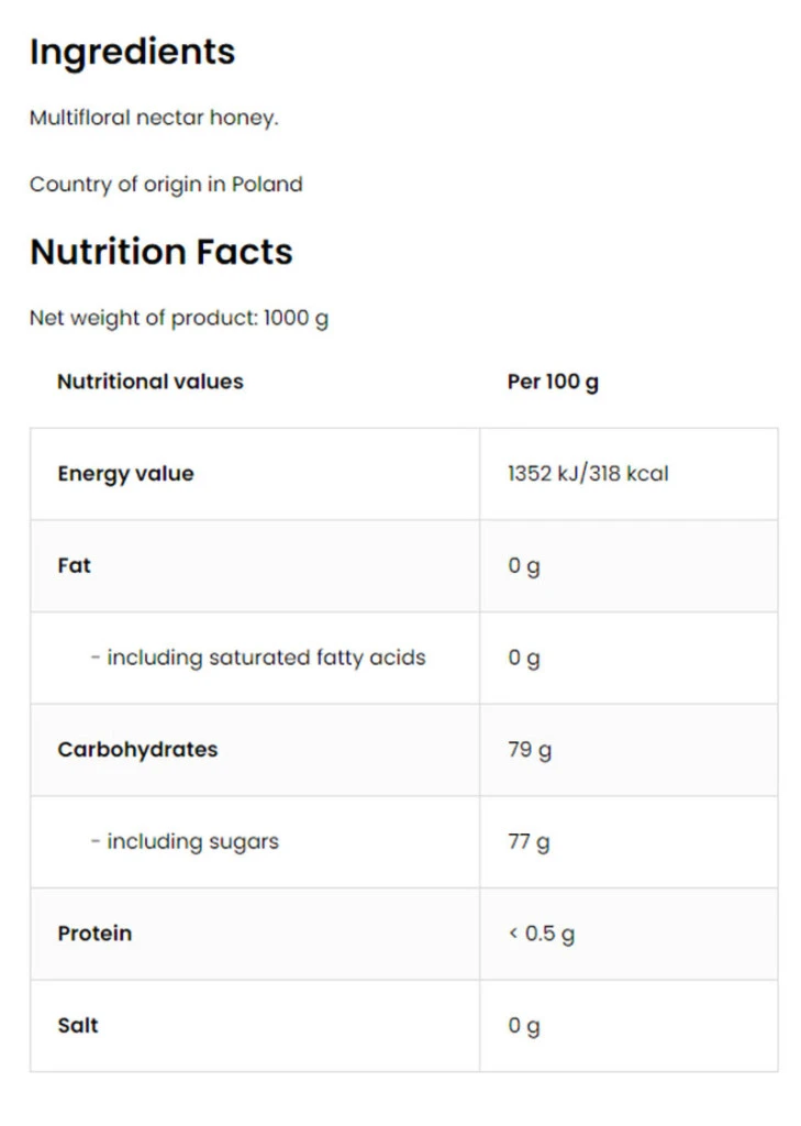 OstroVit - OstroVit Med z viacerých kvetov (500 g) – Obrázok 6