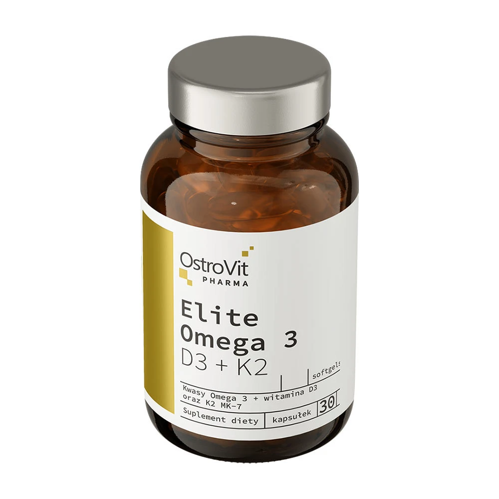 OstroVit Pharma Elite Omega 3 D3 + K2 (30 kapsúl) – Obrázok 6
