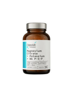 OstroVit Pharma Citrát horečnatý + Draslík + B6 P-5-P (90 kapsúl)