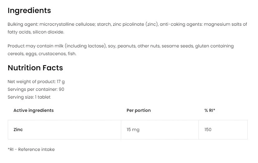 OstroVit Pharma Organic Zinok (90 tabliet) – Obrázok 7