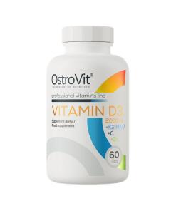 OstroVit - Vitamín D3 2000 IU + K2 MK-7 + C + Zinok (60 kapsúl)