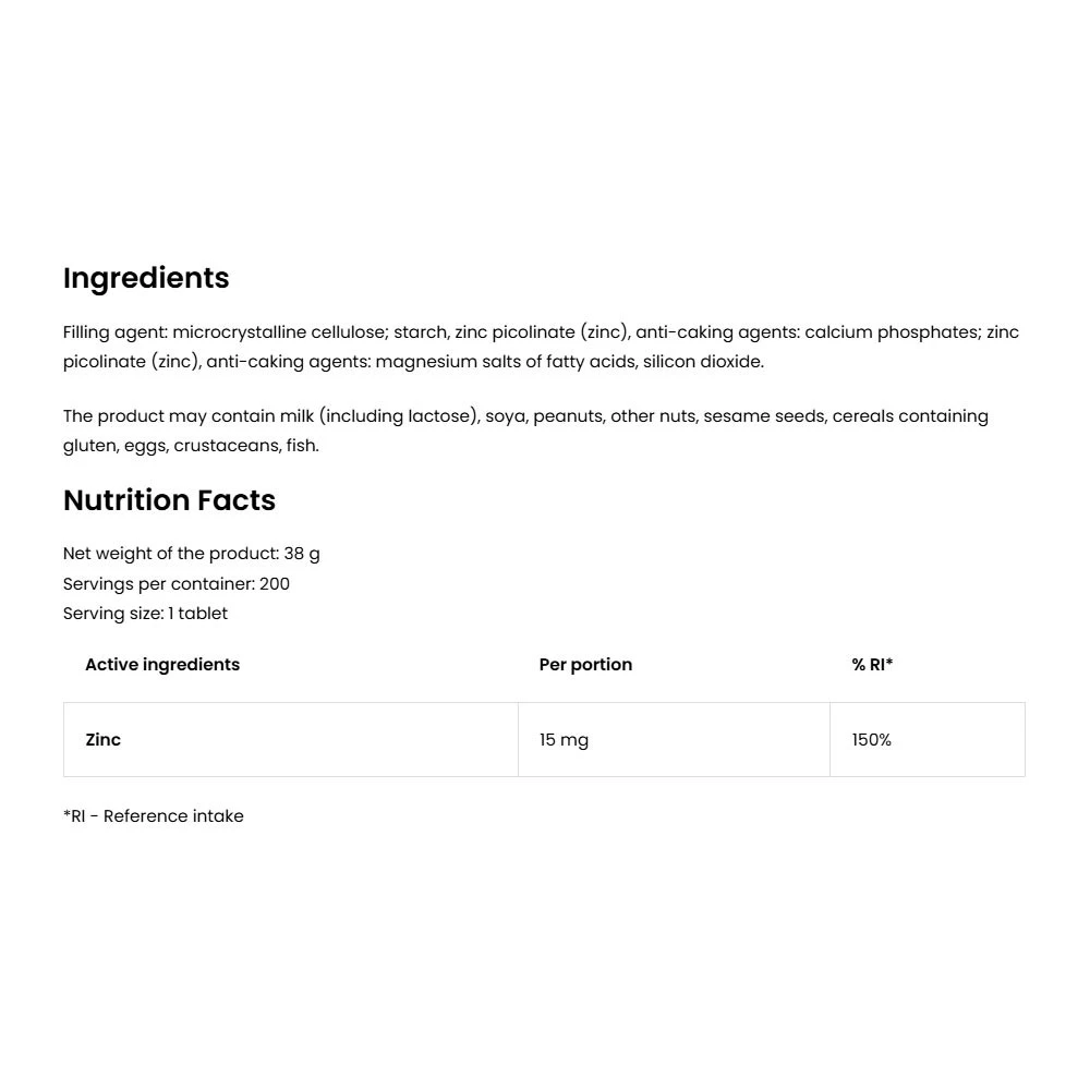 OstroVit - OstroVit Zinok Pikolinát LIMITOVANÁ EDÍCIA (200 tabliet) – Obrázok 5