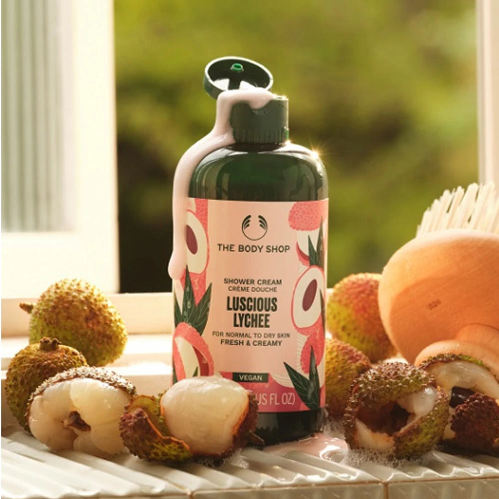 The Body Shop - Krémový sprchový gél s lyčím (250 ml, Lychee) – Obrázok 3